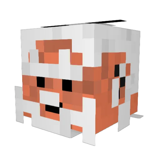 Waveskiller Minecraft avatar head, 3D render