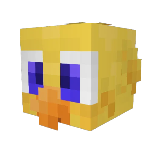 Waviik Minecraft avatar head, 3D render