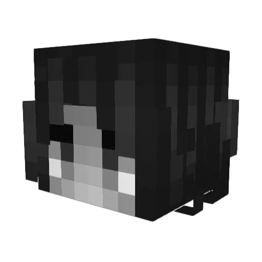 Wavvveee Minecraft avatar head, 3D render