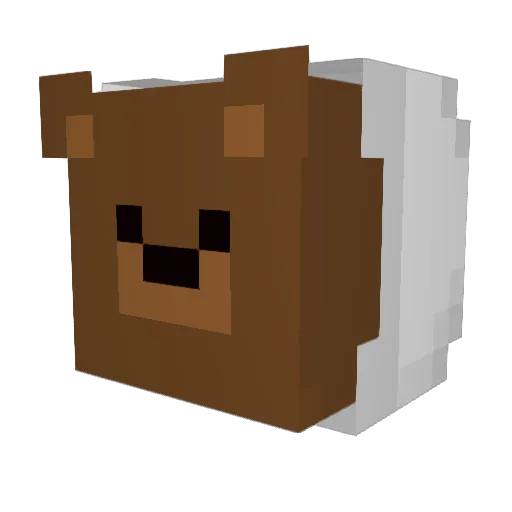 Wavy2K Minecraft avatar head, 3D render