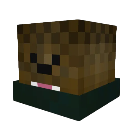 WavyHits Minecraft avatar head, 3D render