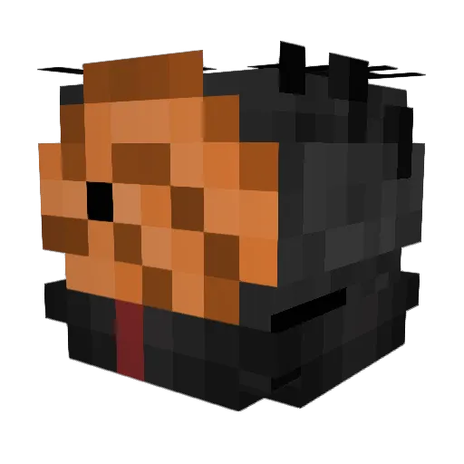 WavyTaikage Minecraft avatar head, 3D render