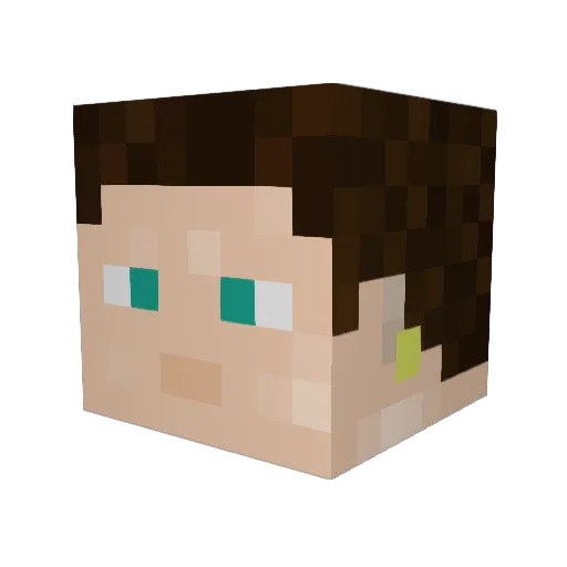 WawaSAVAGE Minecraft avatar head, 3D render