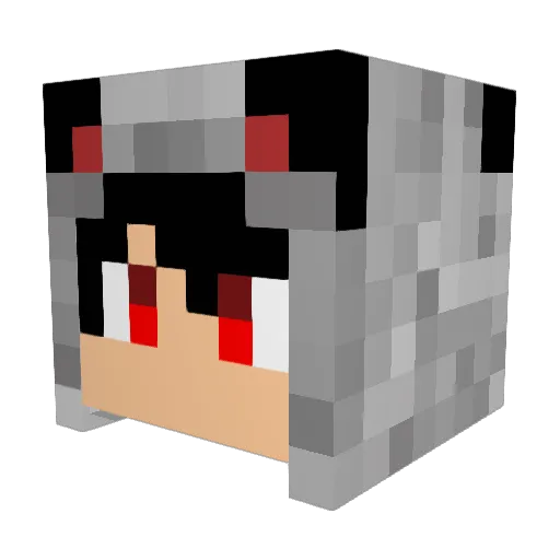 WawanCamoh Minecraft avatar head, 3D render