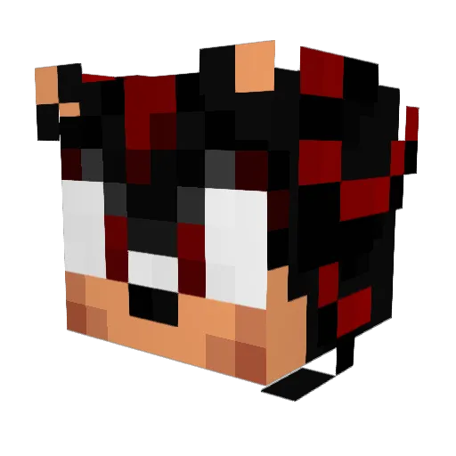 Wawb_ Minecraft avatar head, 3D render