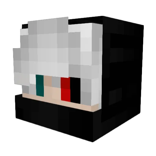 WaxCrayon Minecraft avatar head, 3D render