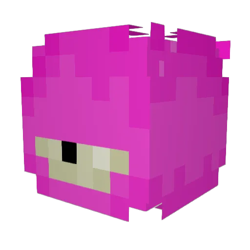 Waxabii Minecraft avatar head, 3D render