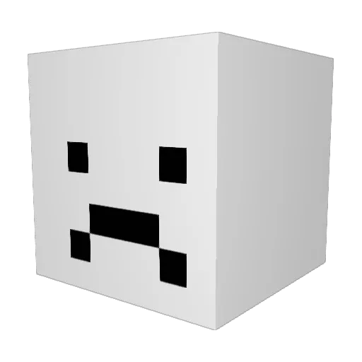 WaxedContainer Minecraft avatar head, 3D render