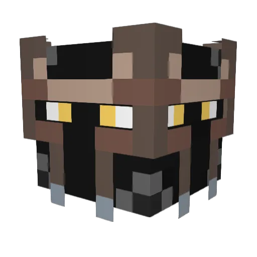 Waxez Minecraft avatar head, 3D render