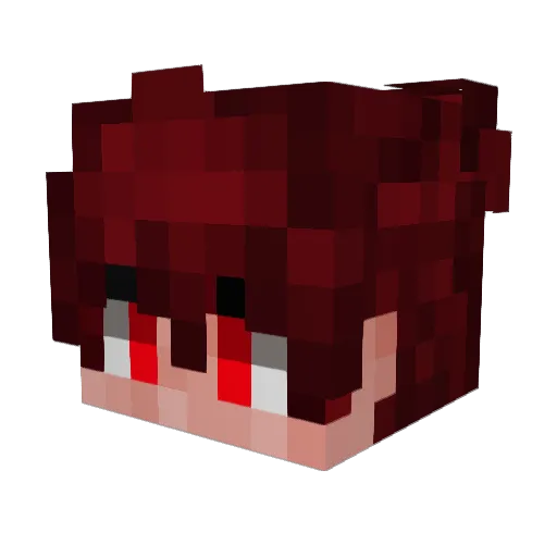 Waxou332 Minecraft avatar head, 3D render