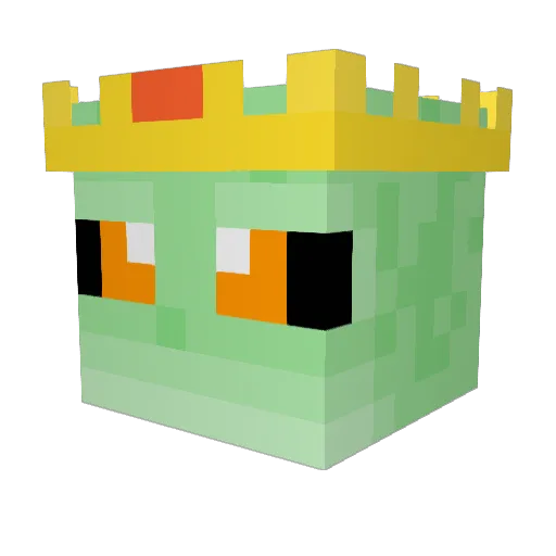 Waxychart Minecraft avatar head, 3D render