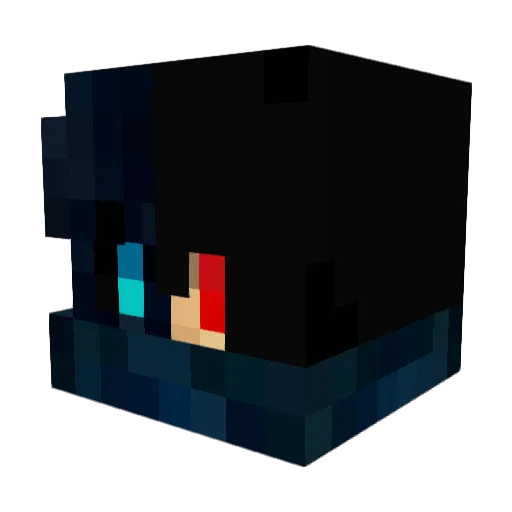 Waxyyz Minecraft avatar head, 3D render