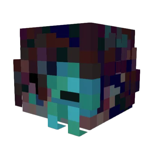 Way2Gimped Minecraft avatar head, 3D render