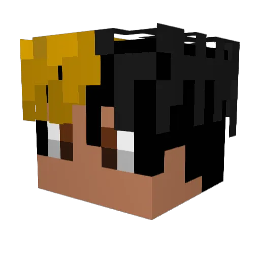 Way2S1mple Minecraft avatar head, 3D render