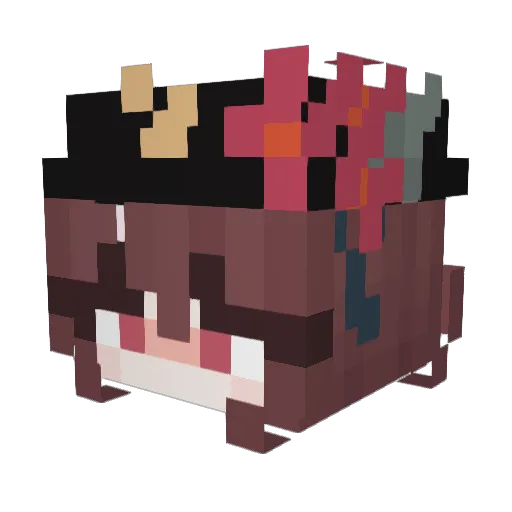WayCode Minecraft avatar head, 3D render