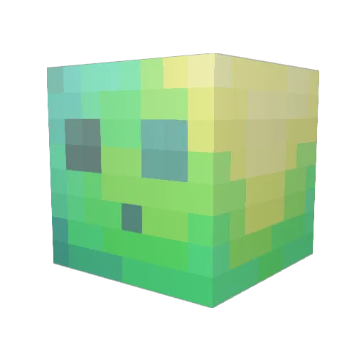 WayTooMellow Minecraft avatar head, 3D render