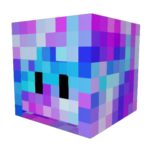 WayTooSHINY Minecraft avatar head, 3D render