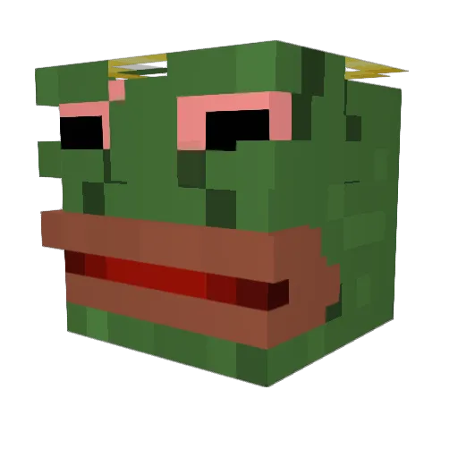WayZxL_ Minecraft avatar head, 3D render