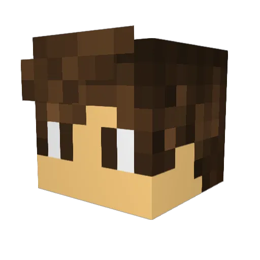 Waybound Minecraft avatar head, 3D render