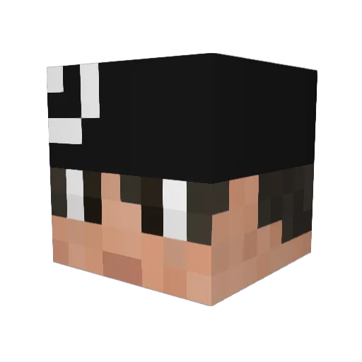 Wayne_Kuo Minecraft avatar head, 3D render