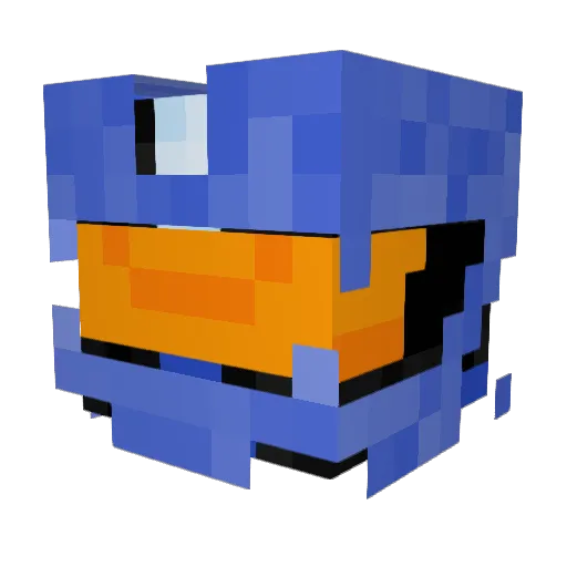 Wayne_OvO Minecraft avatar head, 3D render