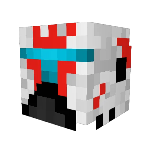 Waynefrog Minecraft avatar head, 3D render