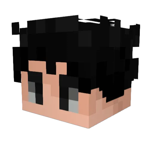 Waypost Minecraft avatar head, 3D render