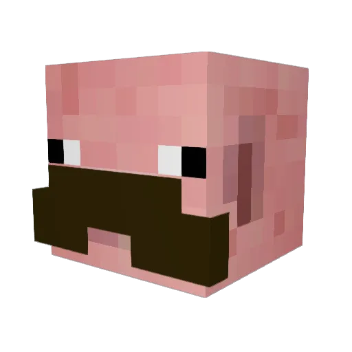 Waytoochill Minecraft avatar head, 3D render