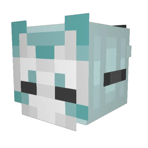 WaywardSister Minecraft avatar head, 3D render