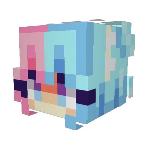 Wayze2013 Minecraft avatar head, 3D render