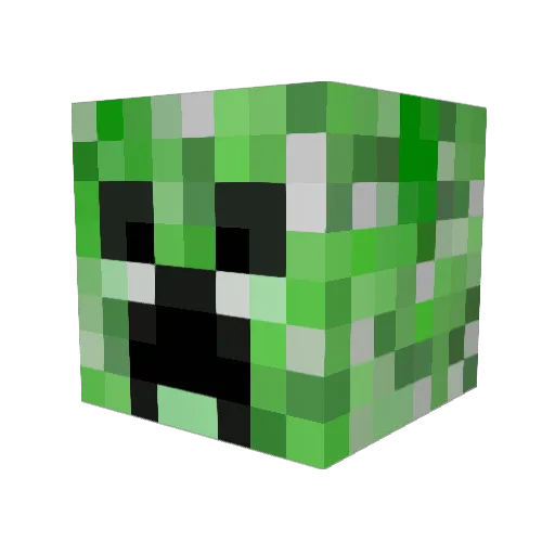 WazZenix Minecraft avatar head, 3D render