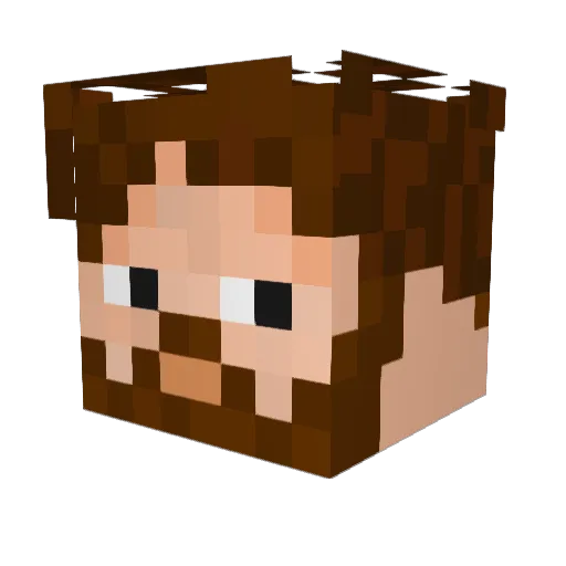 WazerBlade Minecraft avatar head, 3D render