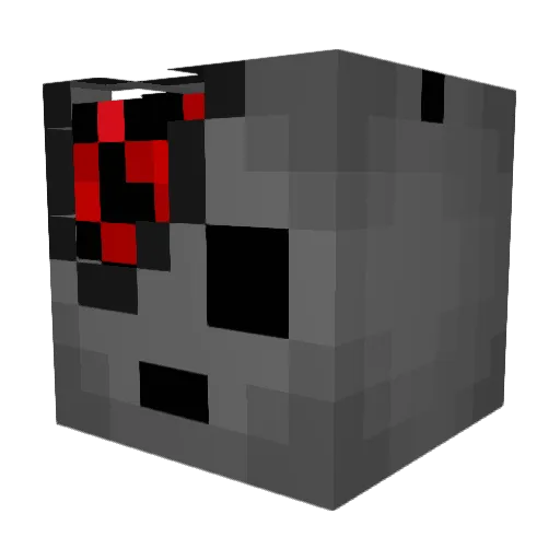 Wazoob Minecraft avatar head, 3D render