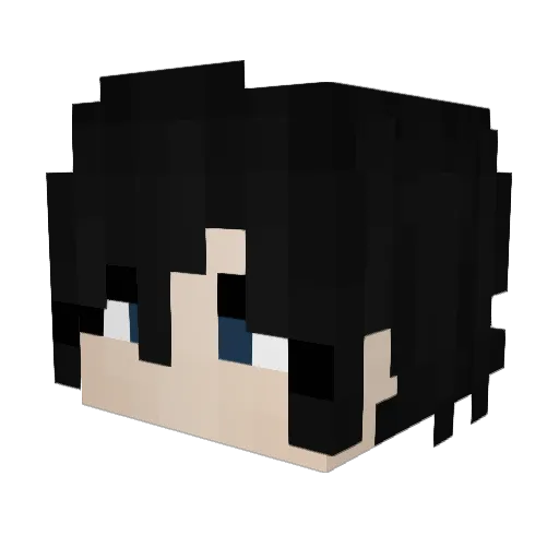 Wazora1 Minecraft avatar head, 3D render