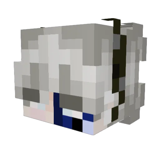 Wazup_ Minecraft avatar head, 3D render