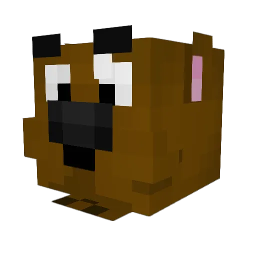 Wazupp Minecraft avatar head, 3D render