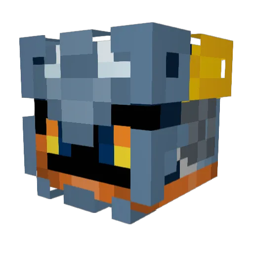 Wazwald Minecraft avatar head, 3D render