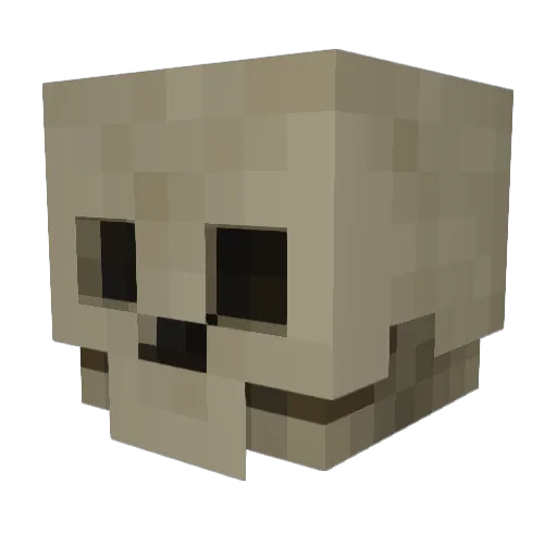 Wazxen Minecraft avatar head, 3D render