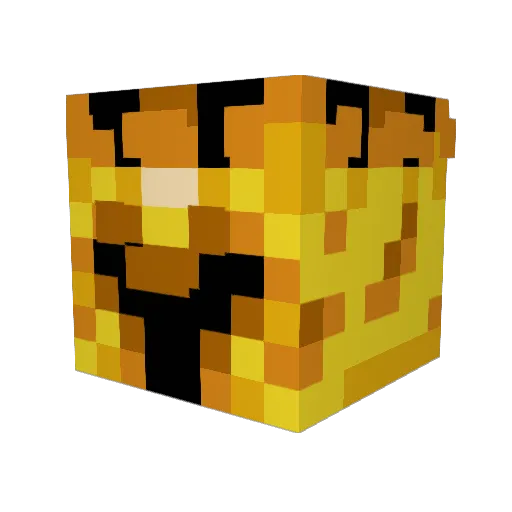 Wazy3 Minecraft avatar head, 3D render