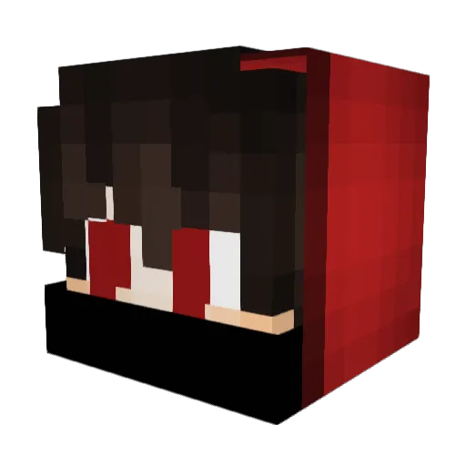 Wazzox18 Minecraft avatar head, 3D render