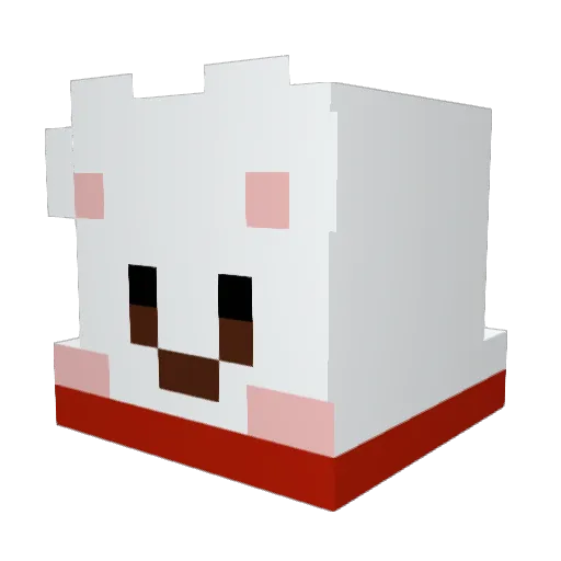Wbear__ Minecraft avatar head, 3D render