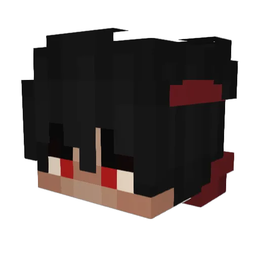 Wbys Minecraft avatar head, 3D render