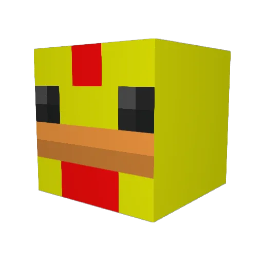 WcEnte Minecraft avatar head, 3D render