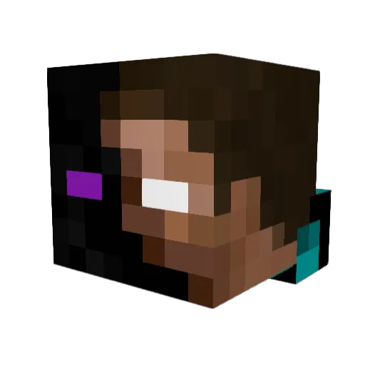 WcWillow Minecraft avatar head, 3D render