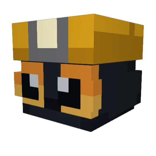 Wcarus Minecraft avatar head, 3D render