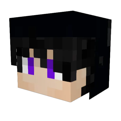 WckedKnight Minecraft avatar head, 3D render