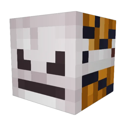 Wcpapier_ Minecraft avatar head, 3D render