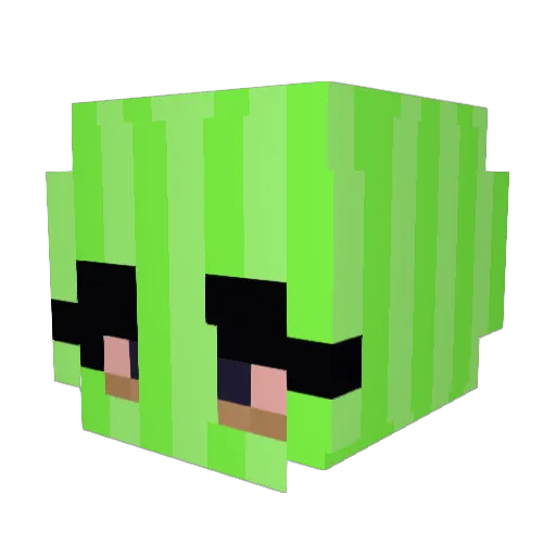 Wd40Inhaler Minecraft avatar head, 3D render