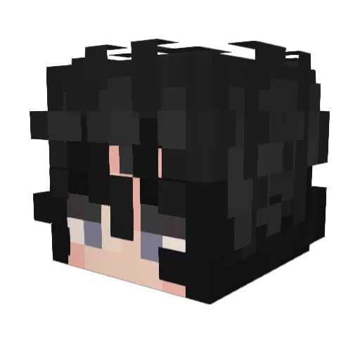 Wddle Minecraft avatar head, 3D render