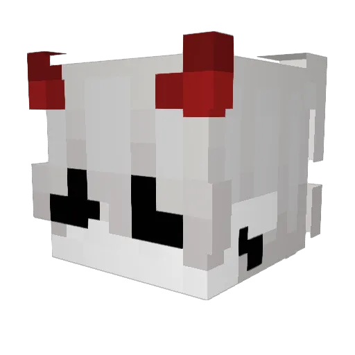 We13n Minecraft avatar head, 3D render
